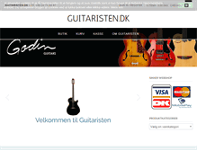 Tablet Screenshot of guitaristen.dk